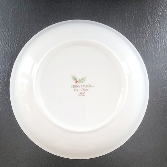 China Pearl NOEL Fine China Liling TWO (2) Vegetable Bowls 9.25" x 2.5" - Picture 6 of 7